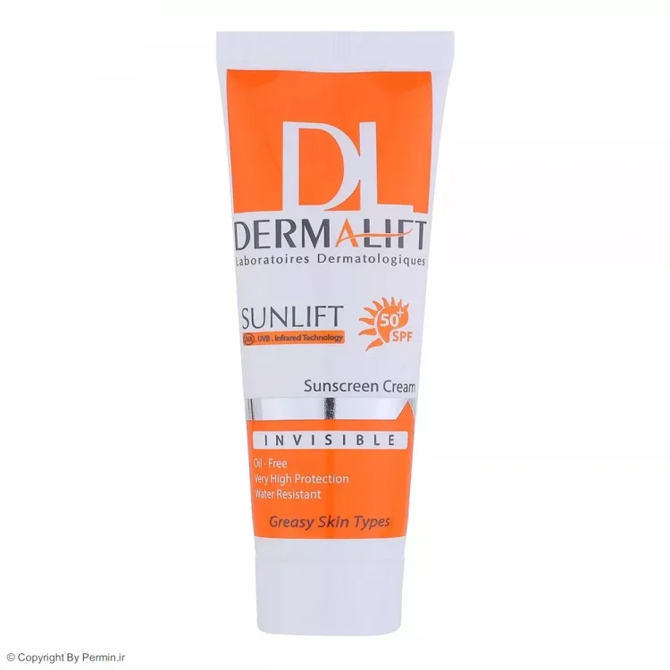 کرم ضدآفتاب رنگی درمالیفت Sunlift SPF50 شماره 1 مناسب پوست چرب حجم 40 میلی‌لیتر
