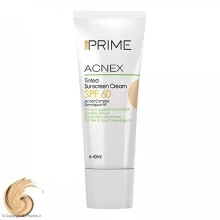 کرم ضدآفتاب رنگی پرایم SPF60 مدل ACNEX مناسب پوست چرب حجم 40 میلی‌لیتر