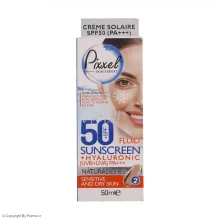 کرم ضدآفتاب پیکسل SPF50 مدل Natural BEIGE مناسب پوست خشک حجم 50 میلی‌لیتر