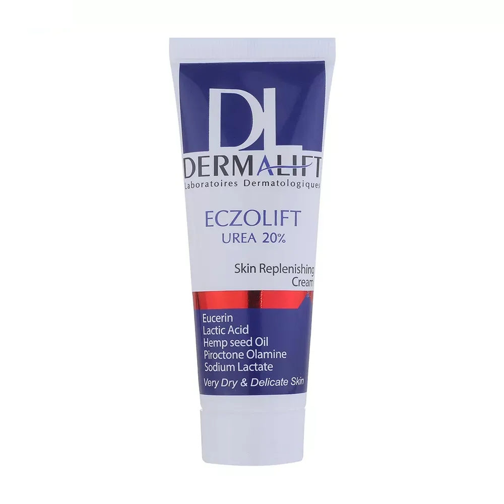 کرم مرطوب کننده بدن درمالیفت مدل ECZOLIFT UREA 20% مناسب پوست‌ خشک