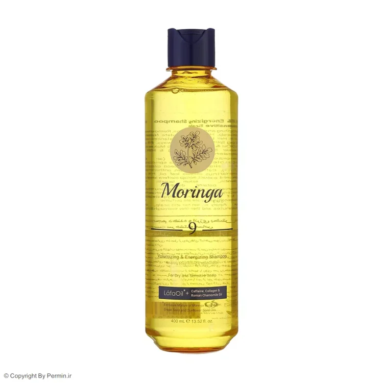 شامپو مورینگا امو شماره 9 تسکین دهنده پوست سر خشک و حساس حجم 400 میلی لیتر