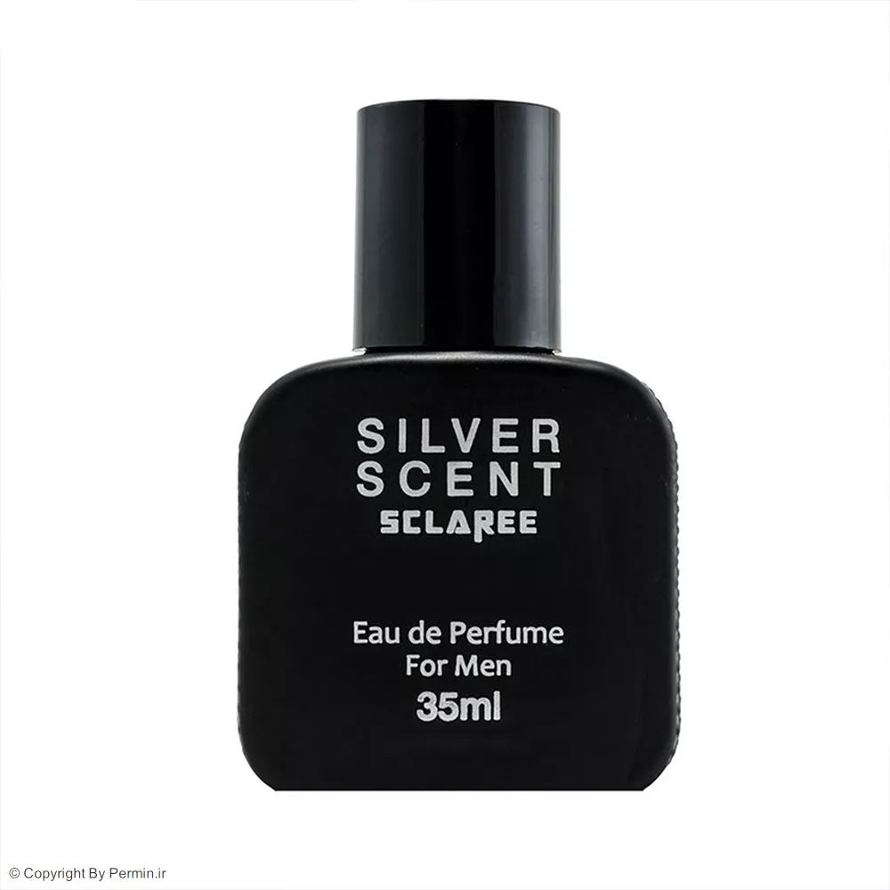 عطر جیبی مردانه اسکلاره مدل Silver Scent با رایحه گرم و تند حجم 35 میلی لیتر