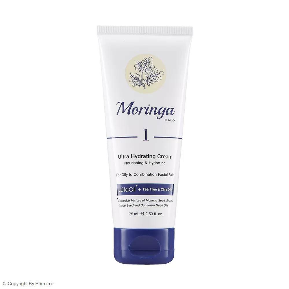 کرم دست فوق سبک و آبرسان مورینگا اِمو مدل 1 حجم 75 میلی‌لیتر