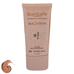 ضد آفتاب کرم پودری و پرایمری سان سیف SPF50 مدل N20 حجم 40 میلی‌لیتر