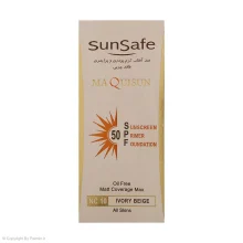 ضد آفتاب کرم پودری و پرایمری سان سیف SPF50 مدل NC10 حجم 40 میلی‌لیتر