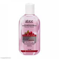 تونر روشن کننده پوست ویتابلا حاوی عصاره کرنبری حجم 220 میلی لیتر