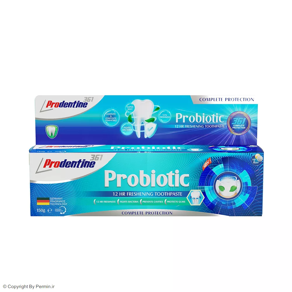 خمیر دندان پرودنتین 361 مدل Probiotic وزن 150 گرم