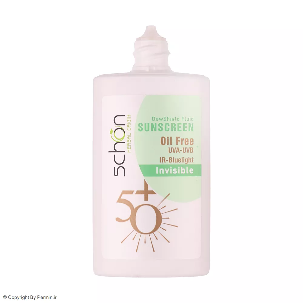 فلوئید ضد آفتاب بی‌رنگ شون SPF50 مدل DewShield حجم 50 میلی لیتر