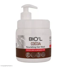 ماسک مو بیول حاوی عصاره کاکائو مناسب موهای آسیب دیده و رنگ شده حجم 500 میلی لیتر