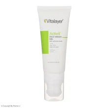 ژل شستشوی صورت ویتالیر مدل اکتیویت مناسب پوست چرب و مختلط حجم 200 میلی‌لیتر