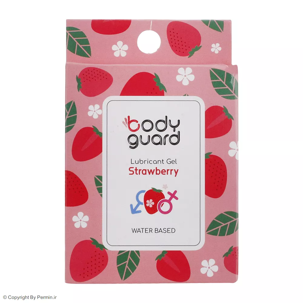 ژل لوبریکانت بادیگارد مدل Strawberry بسته 3 عددی