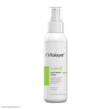 لوسیون اسپری ضد جوش و لایه بردار ویتالیر مدل اکتیویت حجم 120 میلی لیتر