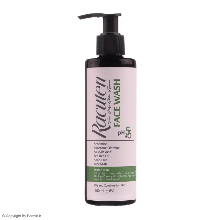 ژل شستشو صورت راکوتن مناسب پوست چرب و مختلط حجم 200 میلی لیتر