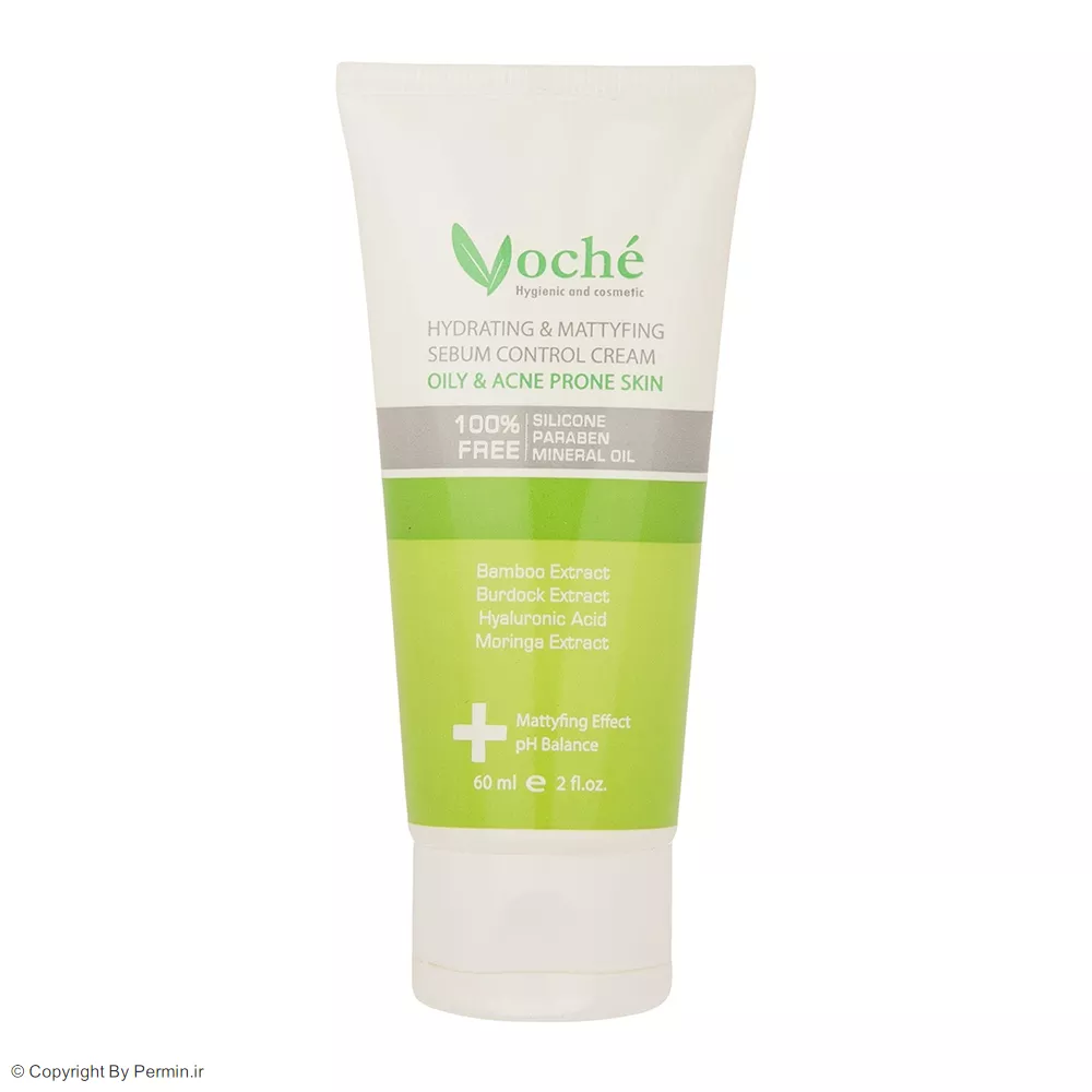 کرم آبرسان وچه مناسب پوست‌ چرب و مستعد آکنه حجم 60 میلی‌لیتر