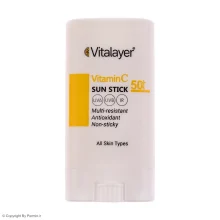 ضد آفتاب استیکی بی‌رنگ ویتالیر SPF 50 مدل Vitamin C حجم 20 میلی‌ لیتر