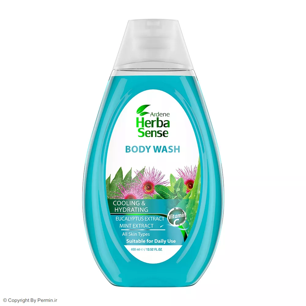 شامپو بدن آردن هرباسنس مدل Cooling And Hydrating حجم 400 میلی لیتر