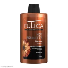 شامپو تثبیت کننده رنگ مو فولیکا مدل HOT BRUNETTE حجم 400 میلی لیتر