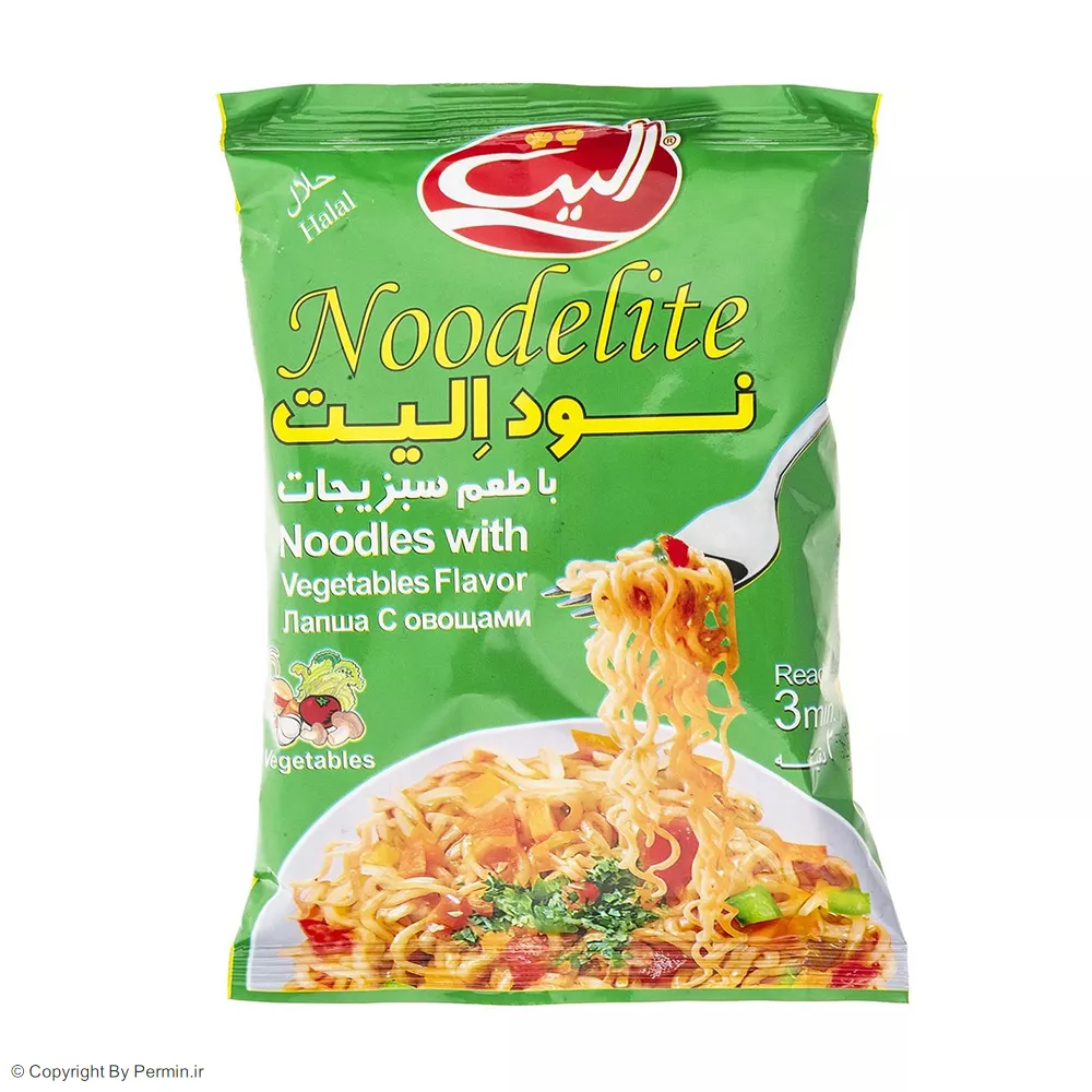 نودل با طعم سبزیجات الیت - 75 گرم