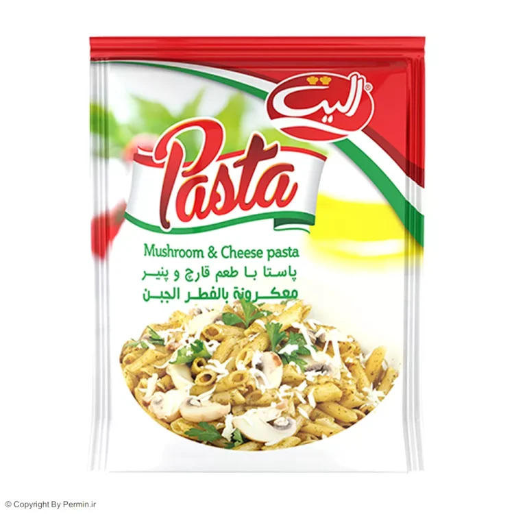 پاستا با طعم قارچ و پنیر الیت – 180 گرم
