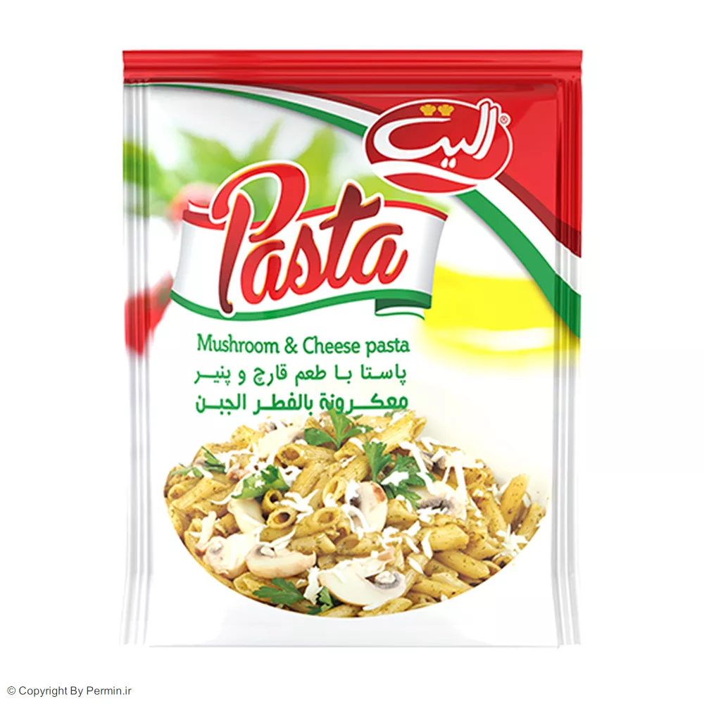 پاستا با طعم قارچ و پنیر الیت - 180 گرم