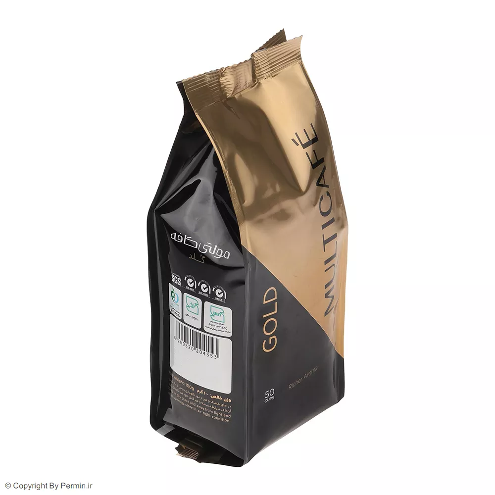 پودر قهوه فوری گلد مولتی کافه پاکتی - 100 گرم