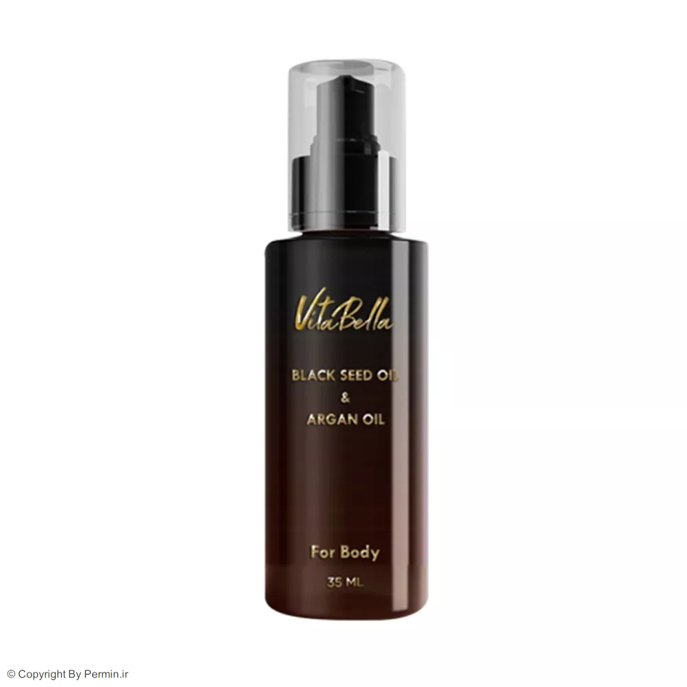 روغن بدن سیاه دانه و آرگان ویتابلا حجم 35 میلی لیتر