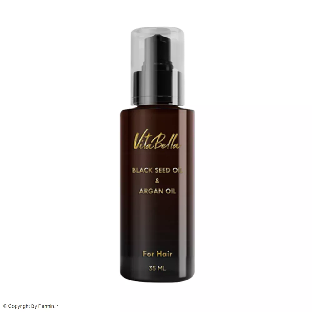 روغن مو سیاه دانه و آرگان ویتابلا حجم 35 میلی لیتر