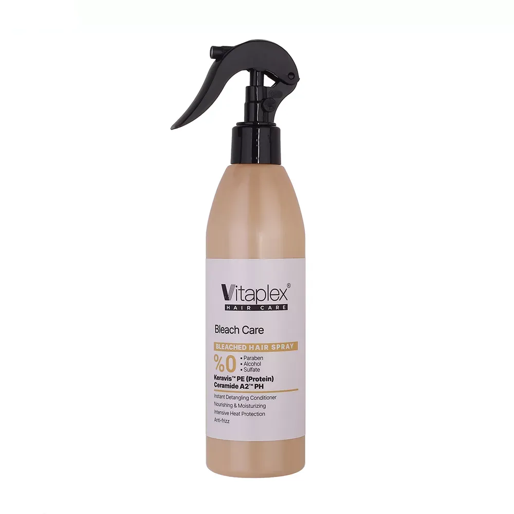 اسپری حالت دهنده مو با قدرت حفظ حالت مو 2 ویتاپلکس مدل Bleach Care 03 مناسب مو رنگ شده و آسیب دیده حجم 300 میلی لیتر