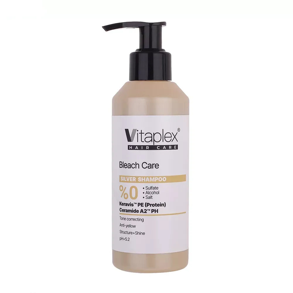 شامپو ویتاپلکس مدل Bleach Care مناسب موهای آسیب‌دیده و رنگ شده حجم 500 میلی‌لیتر