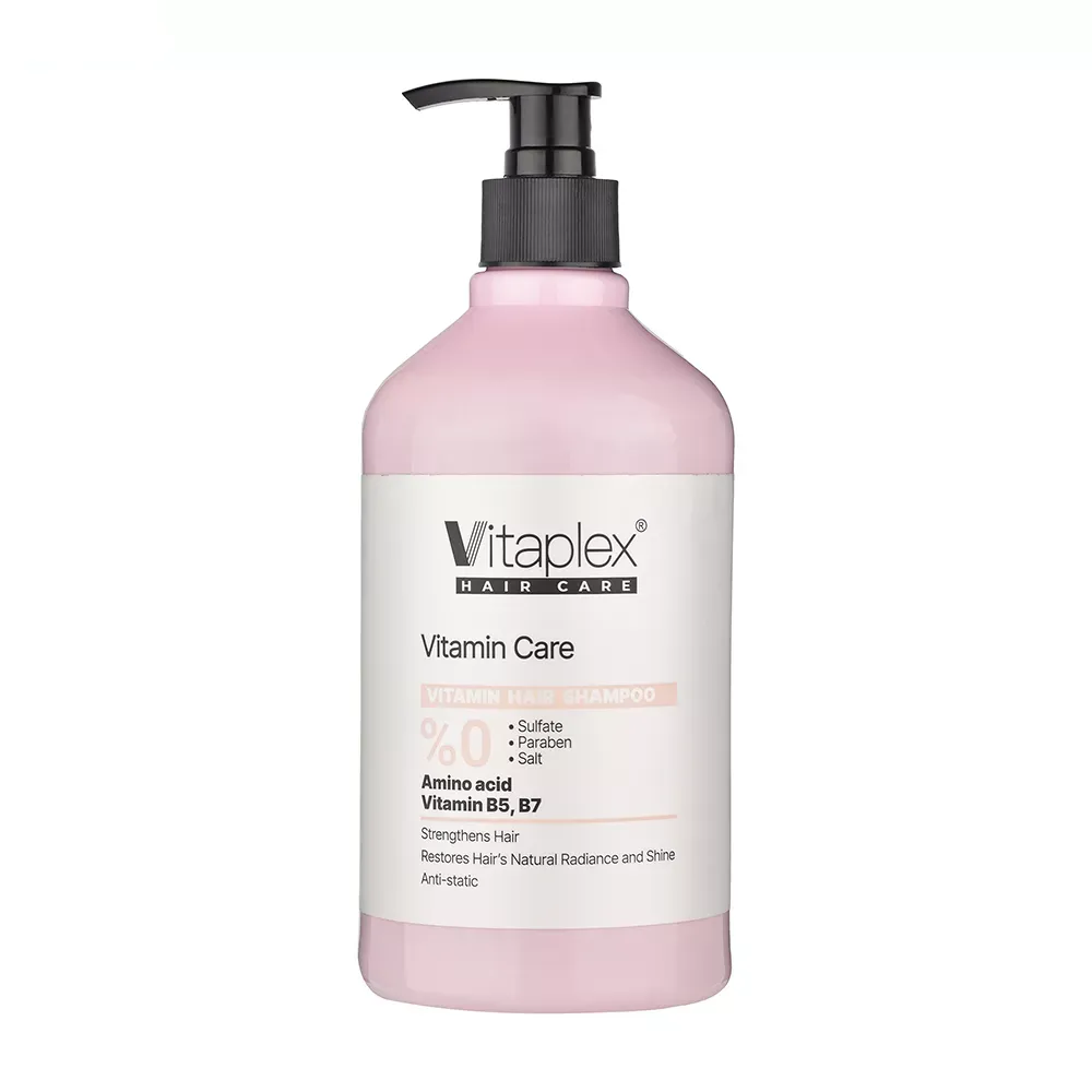 شامپو ویتاپلکس مدل Vitamin Care مناسب موهای خشک و معمولی حجم 500 میلی‌لیتر