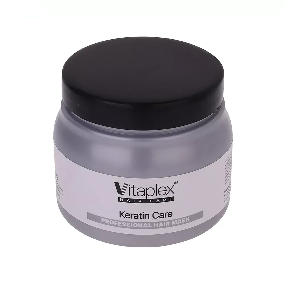 ماسک مو ویتاپلکس مدل Keratin Care مناسب برای موی کراتین شده حجم 500 میلی لیتر