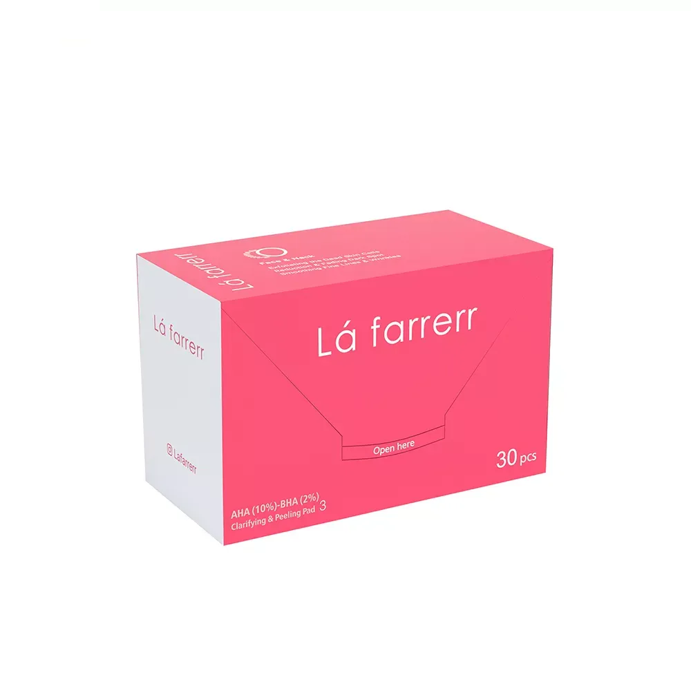 پد پاکسازی و لایه بردار پوست لافارر مدل AHA10% - BHA2% بسته 30 عددی