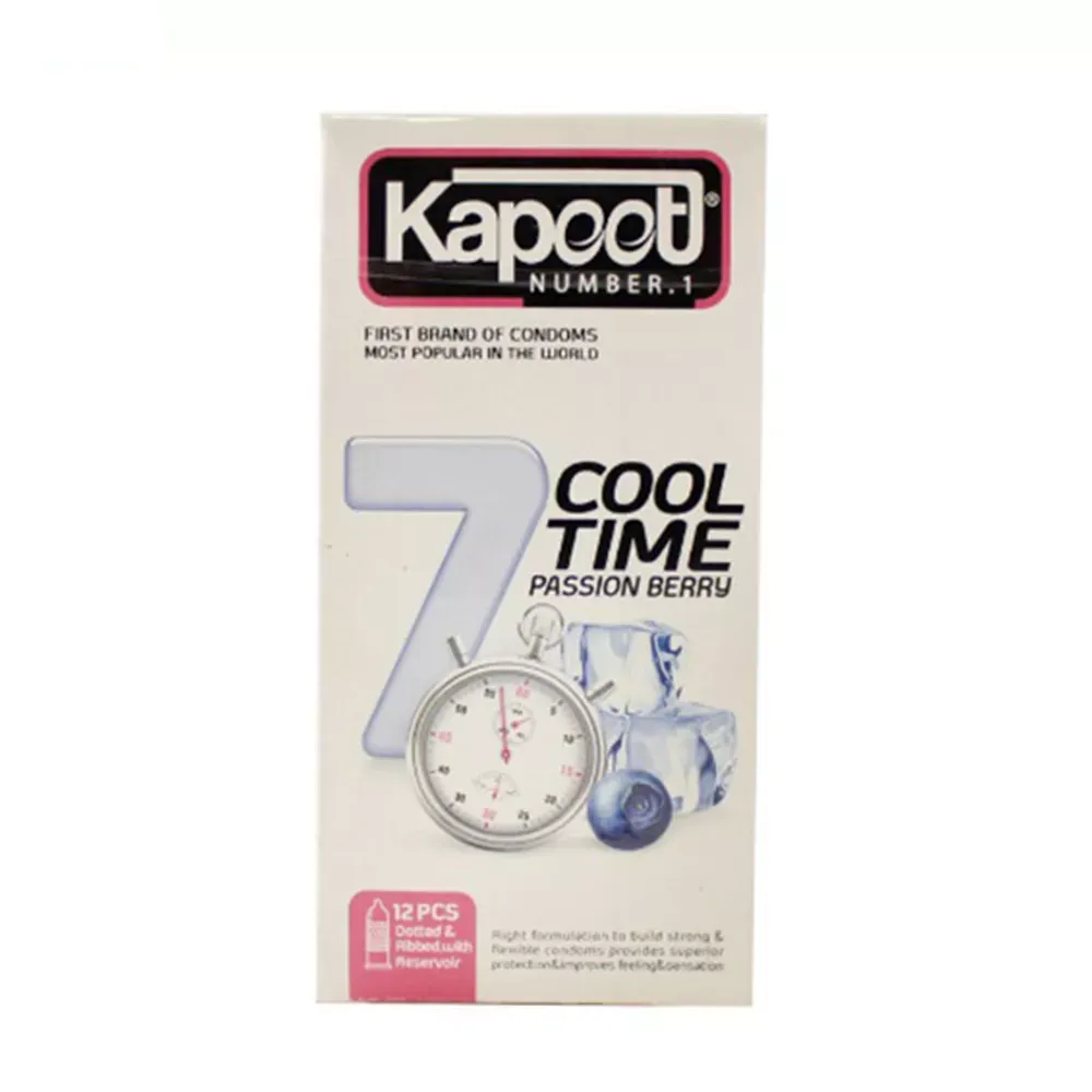 کاندوم تاخیری یک ساعته کاپوت مدل Cool Time بسته 12 عددی