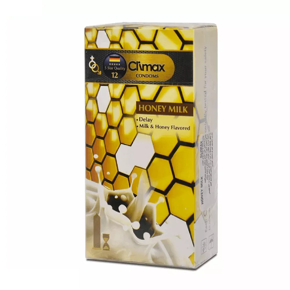 کاندوم کلایمکس مدل Honey Milk 12 بسته 12 عددی