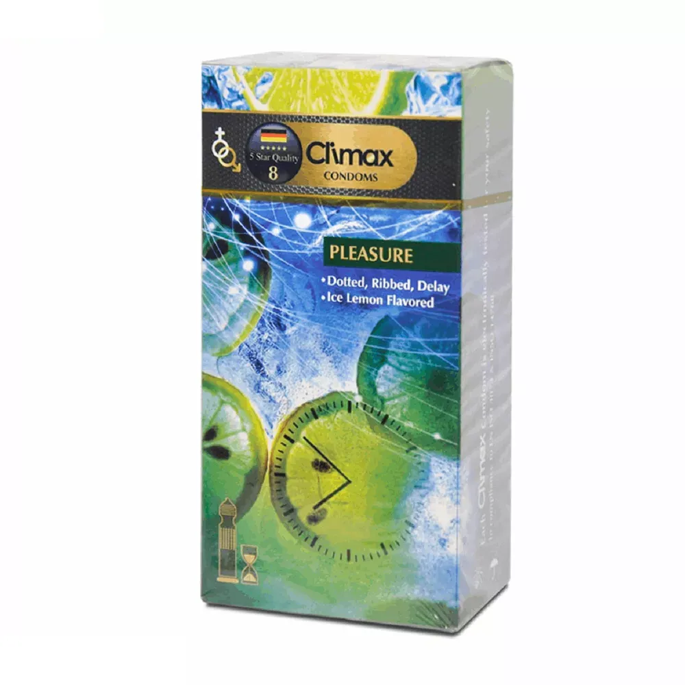کاندوم کلایمکس مدل Pleasure 8 بسته 12 عددی