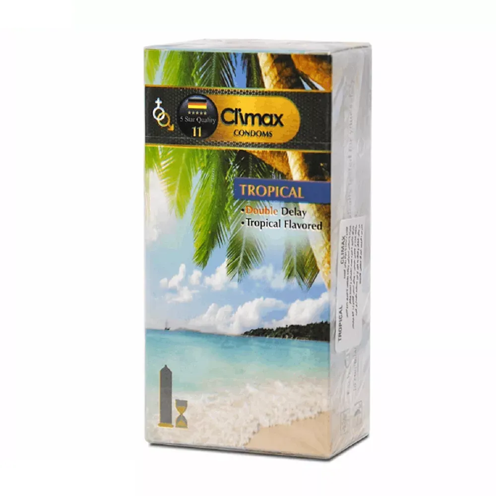 کاندوم کلایمکس مدل Tropical 11بسته 12 عددی