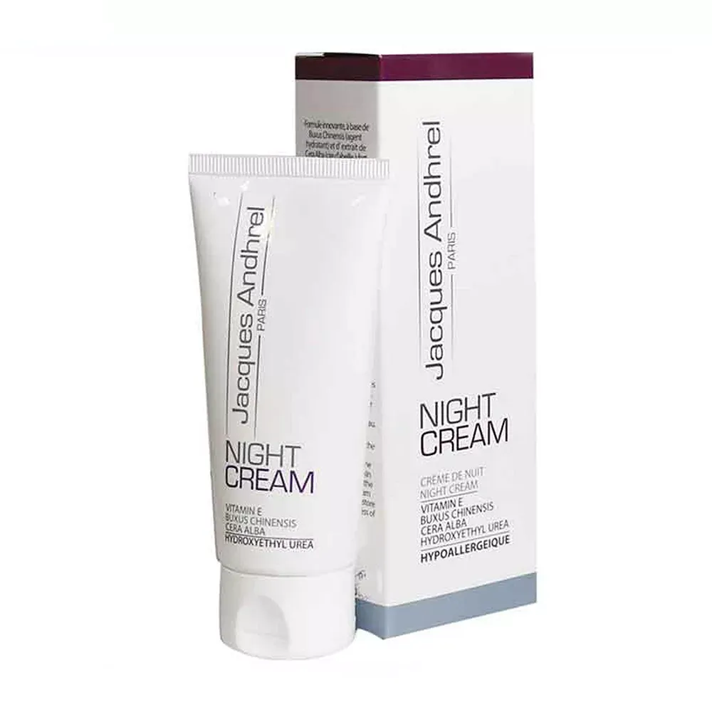 کرم آبرسان و مغذی شب ژاک آندرل پاریس مدل NIGHT CREAM حجم 60 میلی لیتر