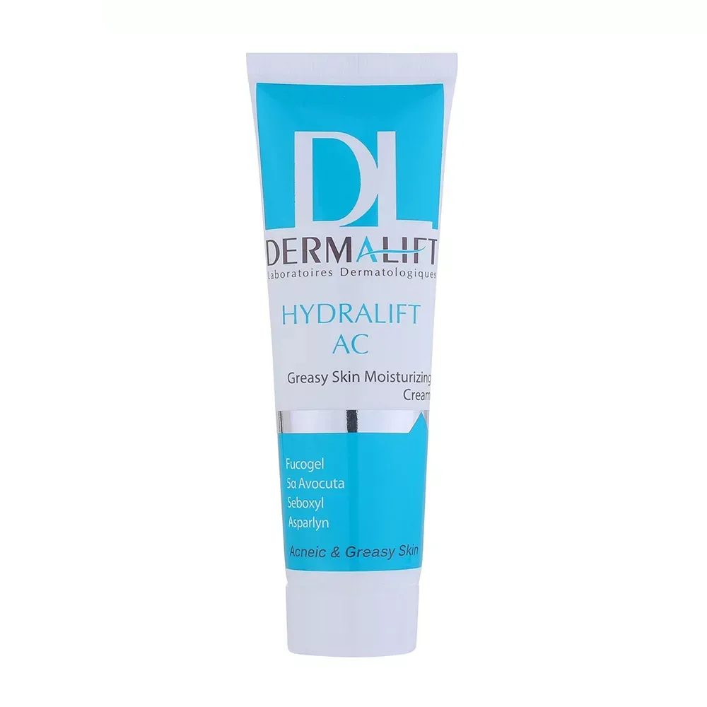 کرم مرطوب‌کننده درمالیفت مدل Hydralift AC Cream مناسب پوست‌های چرب حجم 50 میلی‌لیتر